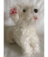 2007 FurReal Friends Plush Poodle Teacup Pups 7&quot; White w/Pink Bow 77480 ... - £15.94 GBP