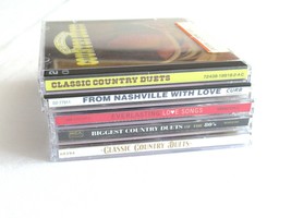 Lot CD Classic Country Duets Biggest 80&#39;s Everlasting Love Songs From Na... - £15.71 GBP