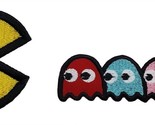 Pac-Man Ghosts Pinky Blinky Inky Clyde Embroidered Iron On Patch Video Game - $9.25+