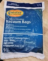 (9) Canister Type C Vacuum Bags for Kenmore 5055 50557 50558 Panasonic C-5 - £7.06 GBP