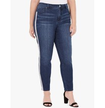 INC Womens Plus 16W Indigo Denim Crystal Embellished Skinny Jeans NWT AW30 - $53.89
