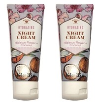 Bolero Hydrating Night Cream Hibiscus Flower &amp; Coconut 2.5fl oz (Set of 2) - £15.56 GBP