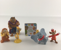 Disney Mini Board Book Step Outside with Chunky Figures Dumbo Beauty &amp; The Beast - £15.47 GBP