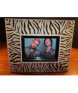 TWENTY-ONE PILOTS IN ZEBRA THEMED WOODEN FRAME MEASURING  11&quot; X 13.5&quot; SI... - £21.94 GBP