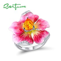 Za women s ring pure 925 sterling silver ring flower ring luxury for women trendy party thumb200