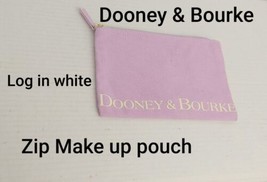 Dooney &amp; Bourke Lavender Canvas Zip Makeup Pouch - £14.22 GBP