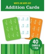 Write-On Wipe-off Learning Cards Ser.:Math Cards: Addition... - $242.33 MXN