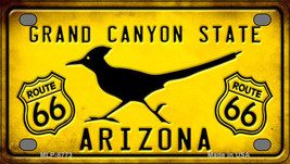 Arizona Grand Canyon With Route 66 Novelty Mini Metal License Plate Tag - £11.68 GBP