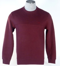 Izod Burgundy Crewneck Sueded Fleece Long Sleeve Pullover Sweatshirt Men... - $59.99