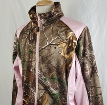 Donner Mountain Camouflage Soft Shell Jacket XL Full Zip PInk Polyester - £19.17 GBP