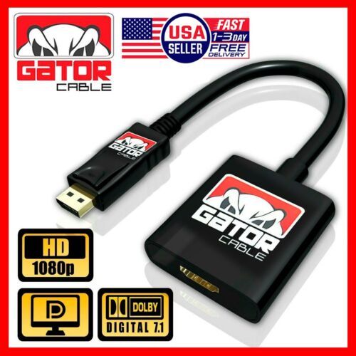 DisplayPort Male to HDMI Female Adapter Converter Dongle Cable PC Monito... - $8.99