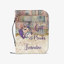 Book Cover/Bible Cover, Just a Girl who Loves Books, Red Hair, Journal/D... - $56.95+