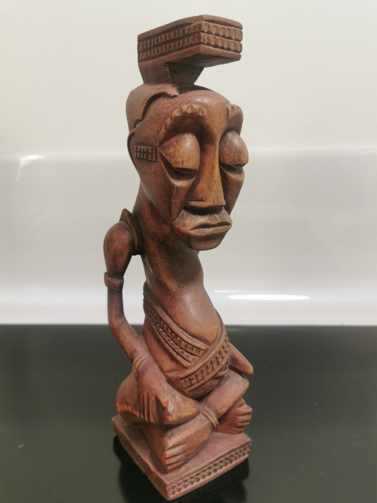 Wooden Statue From The Ndengese Shoowa Tribe Dr Congo Ndop Bakuba Africa... - $186.64