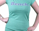 Bench Urbanwear Mujer Verde Heather Deckhand Logo Camiseta BLGA2358 Nwt - $18.69