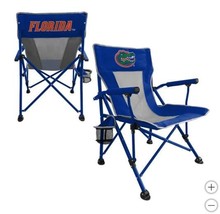 Florida Gators Hard Arm Chair Blue Orange NCAA Tailgating Camping Cup Ho... - $98.99