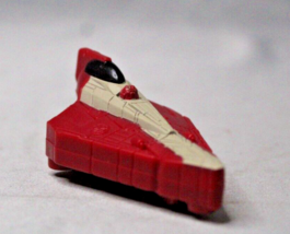McDonald&#39;s Star Wars Jedi Starfighter 2010 Toy Red with Wheels - £3.02 GBP