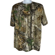 Realtree Edge Camo T-Shirt Short Sleeve Size Large Outdoor Hunting Graphics - $19.65