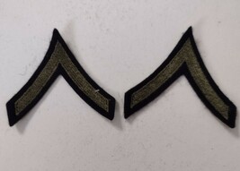 WW2 ERA ARMY PRIVATE FIRST CLASS CHEVRONS PAIR (2) NOS :KY21-1 - $3.96