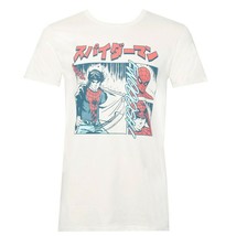 The Manga Spider-man White Men&#39;s T-Shirt White - £25.46 GBP