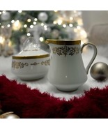 Mikasa COLONY GOLD Fine China  Sugar Bowl And Creamer EUC JAPAN 5860 - $55.08 CAD