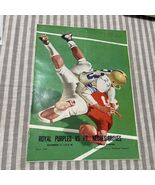 Vtg Football Program Beaumont TX 1959 high school Royal Purples Port Nec... - $32.65 CAD