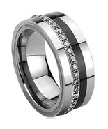 COI Jewelry Tungsten Carbide Eternity Ring - TG425(Size:#US6/7.5/12/14.5 - £31.96 GBP