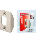 Door Strike Plate Satin Nickel,No E 2456, Defender Security - $10.78 CAD