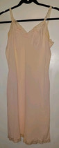Sears Pink Vintage Nylon Nightgown Full Slip  Gown  Size 36 Average Flor... - $18.99