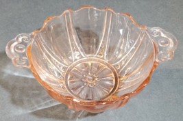 Anchor Hocking, Oyster and Pearls Pink Depression Glass Bowl, 2 1/2&quot; X 7&quot; - £19.73 GBP