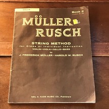 Vintage Cello Book 2 Muller Rusch String Method Instructional Music Book - paper - £6.14 GBP