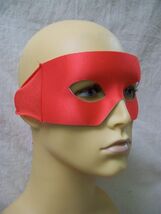 Red Superhero Eye Mask with ties Raphael Ninja Turtle Arrow Daredevil El... - $12.41 CAD