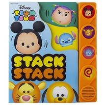 Disney Tsum Tsum Stack Stack Sound Book Children&#39;s Interactive Press Play Baby - £18.37 GBP