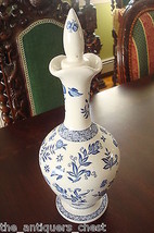 Coalport, England Belfort decanter  Blue Band, Flowers &amp; Leaves [3*] - £58.14 GBP