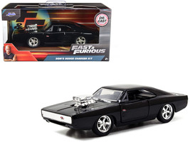 Dom&#39;s Dodge Charger R/T Black Fast &amp; Furious 7 2015 Movie 1/32 Diecast Model Car - £16.14 GBP