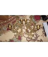 Vintage  Harmony House Floral Set of 2 Plaques Wall Decor Candle Holders - $15.80