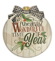 Christmas Placemats Round Set of 4 Vinyl Foam Back Most Wonderful Time O... - £28.36 GBP