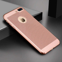 Luxury Ultra Thin Apple iPhone Breathable Rose Case - 7 8 X XR XS 11 12 13 Pro - £12.71 GBP