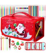 Pasimy Washable Markers Set with Christmas Pencil Case Crayons Pencils 4+ - €10,32 EUR