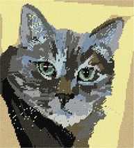 Pepita Needlepoint kit: Cat Closeup, 9&quot; x 10&quot; - £61.35 GBP+