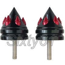 Black Red Yamaha R1 R3 R6 Bar Ends Spike High Quality 1999-2019 2020 202... - £29.20 GBP