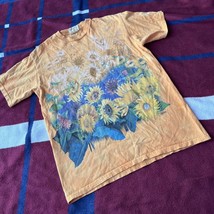 Vintage The Mountain 2000s yellow sunflower field t-shirt  Adult M medium - $55.00