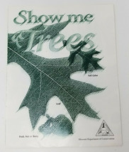 Show Me Trees 1997 Missouri Department of Conservation Study Guide Poster - $15.15