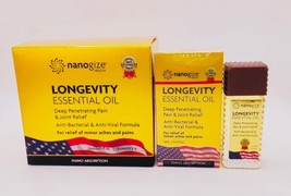 Nanogize Health LONGEVITY ESSENTIAL OIL Deep Penetrating 21mL/0.71 ( Box... - $45.53