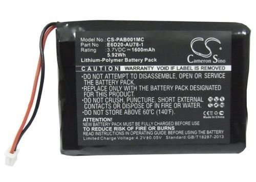Replacement Battery 1600mAh / 5.92Wh For PANASONIC Arbitator Body Worn Mics - $17.02