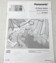 PANASONIC SC-PM11 High Speed Dubbing Cassette Deck Original Instruction Manual - £3.81 GBP