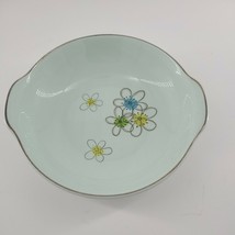 Nobility Permaware Soup Bowl With Handles 6.5&quot; MCM Atomic Daisy  - $7.95