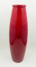 Pier 1 One Amano 11&quot; Oxblood Red Pottery Vase Made in Germany - £31.96 GBP