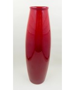 Pier 1 One Amano 11&quot; Oxblood Red Pottery Vase Made in Germany - £31.92 GBP
