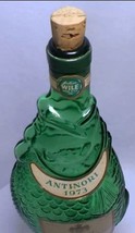 Antinori 1973 Bianco Della Costa Toscana 13&quot; Green Glass Fish Wine Bottle w Cork - £13.92 GBP