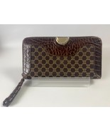 Celine Macadam Zippy Leather Trimmed Canvas Long Wallet - €240,33 EUR